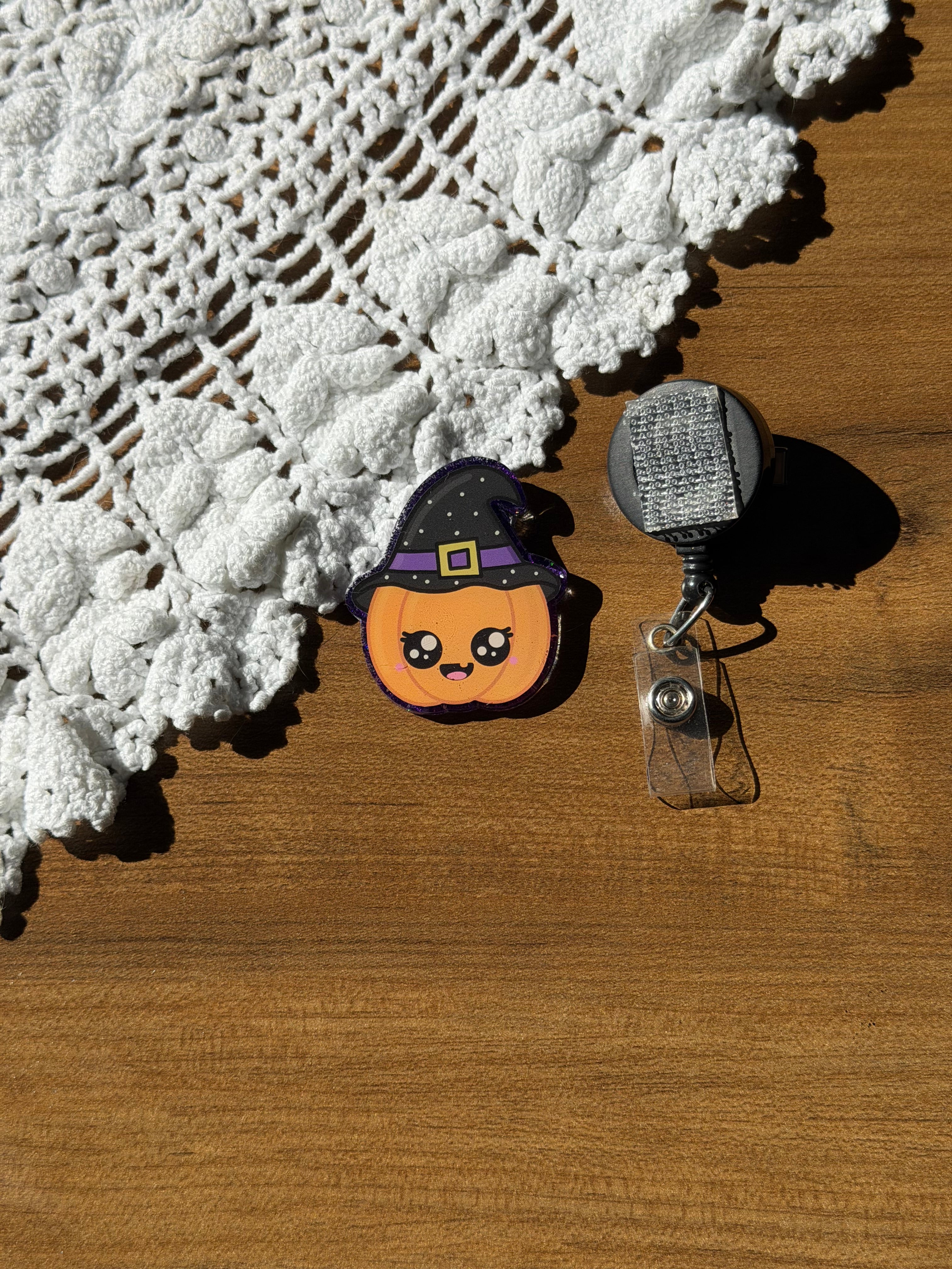 Witchy Pumpkin Badge Reel