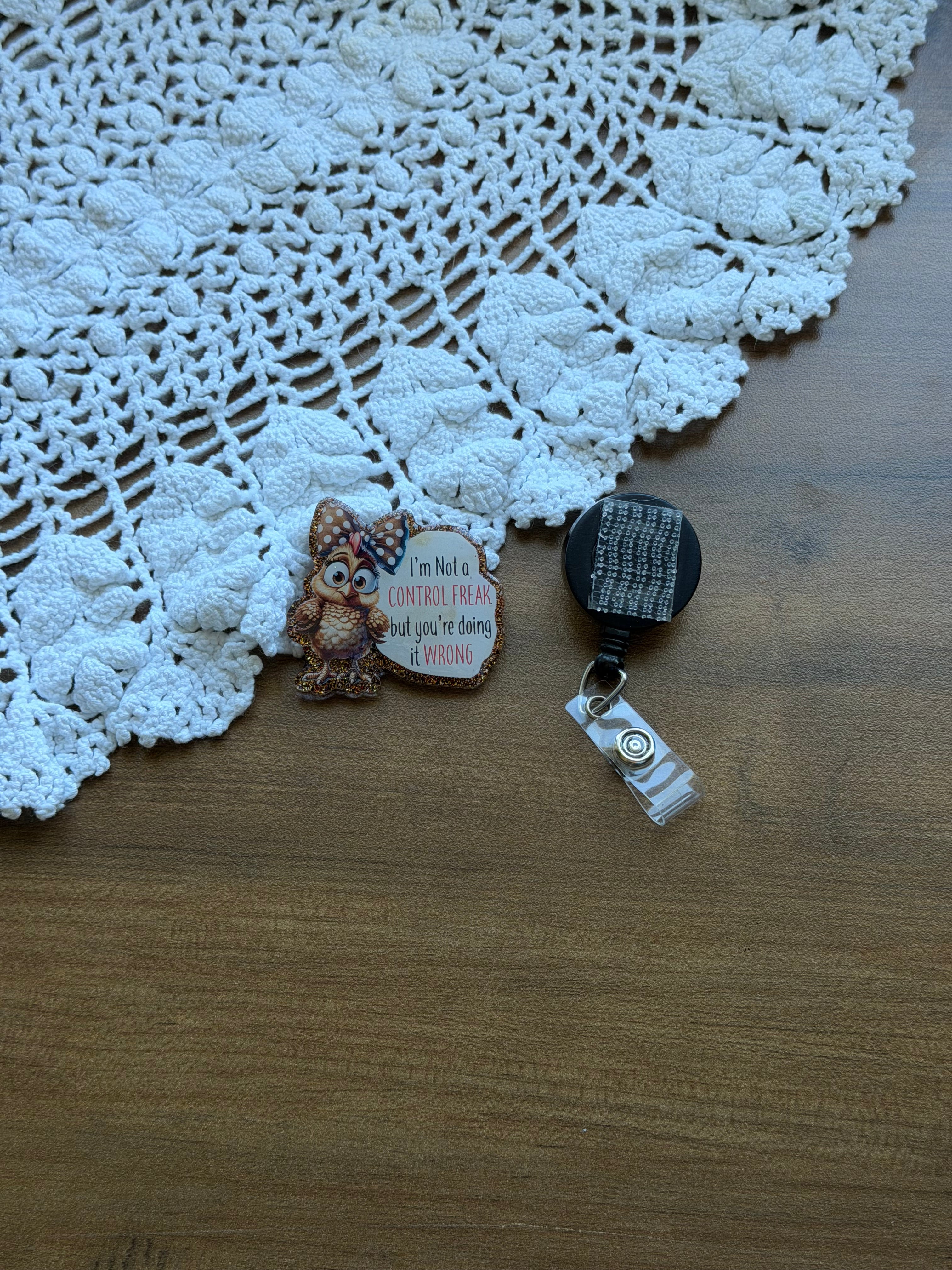 Control Freak - Owl Badge Reel