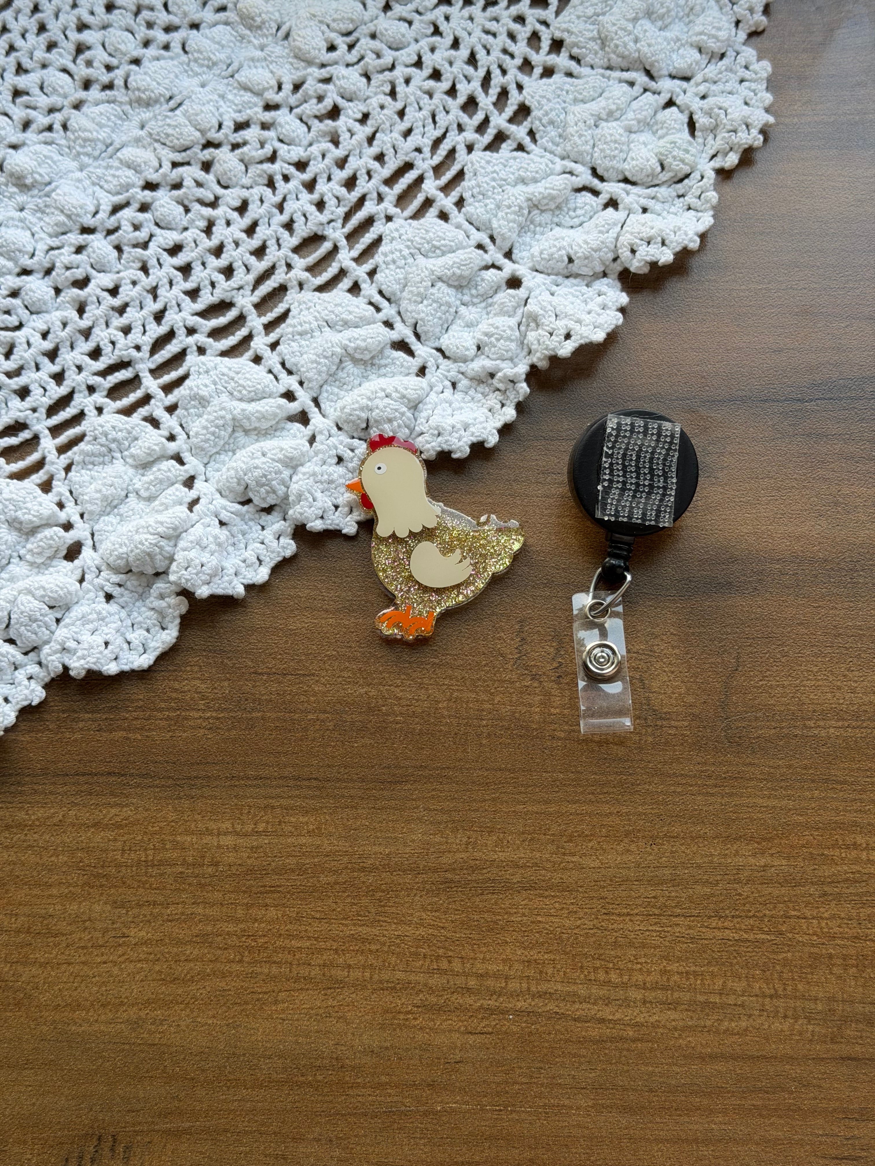 Chicken Badge Reel