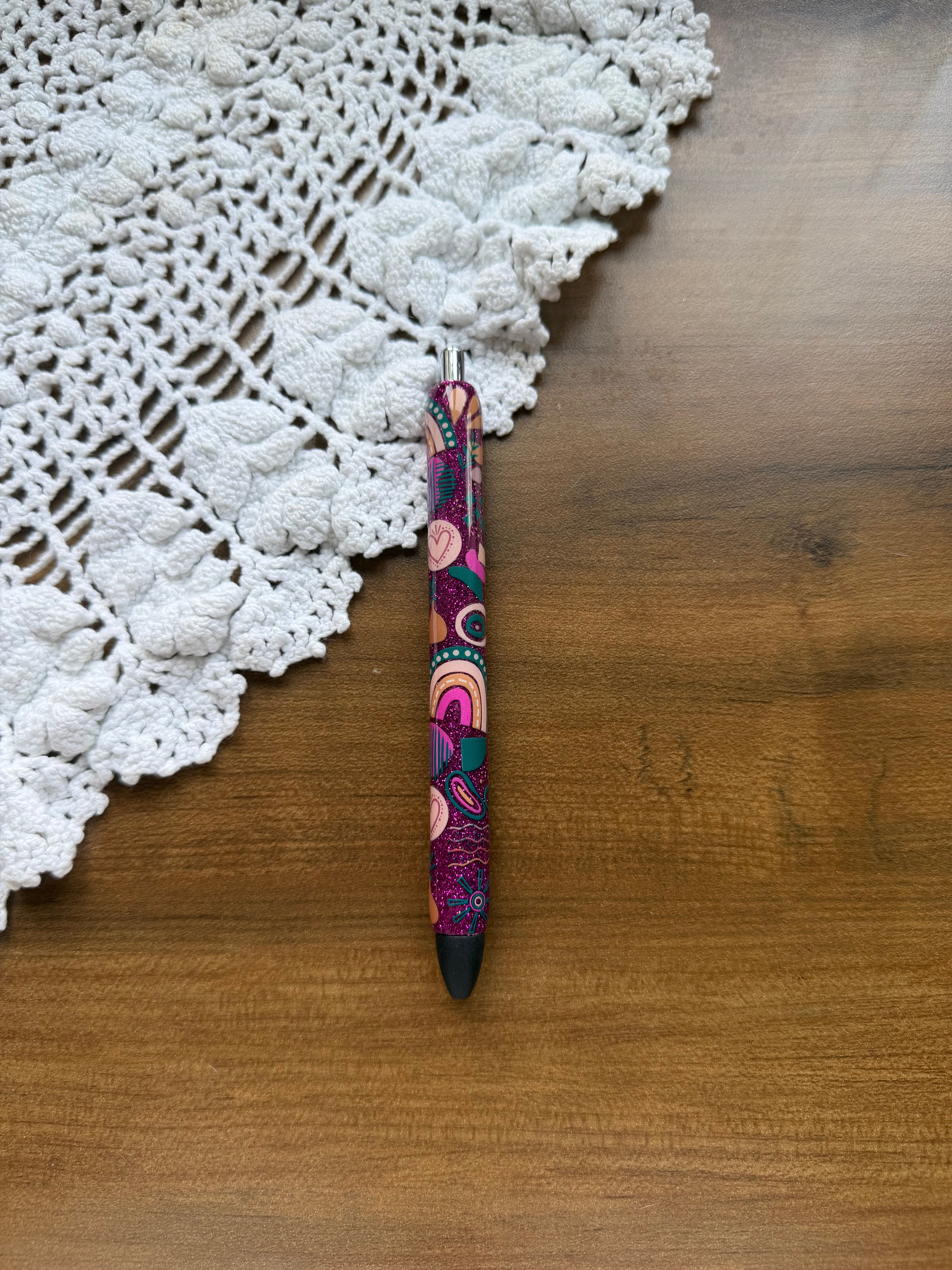 Purple Boho Rainbow Pen
