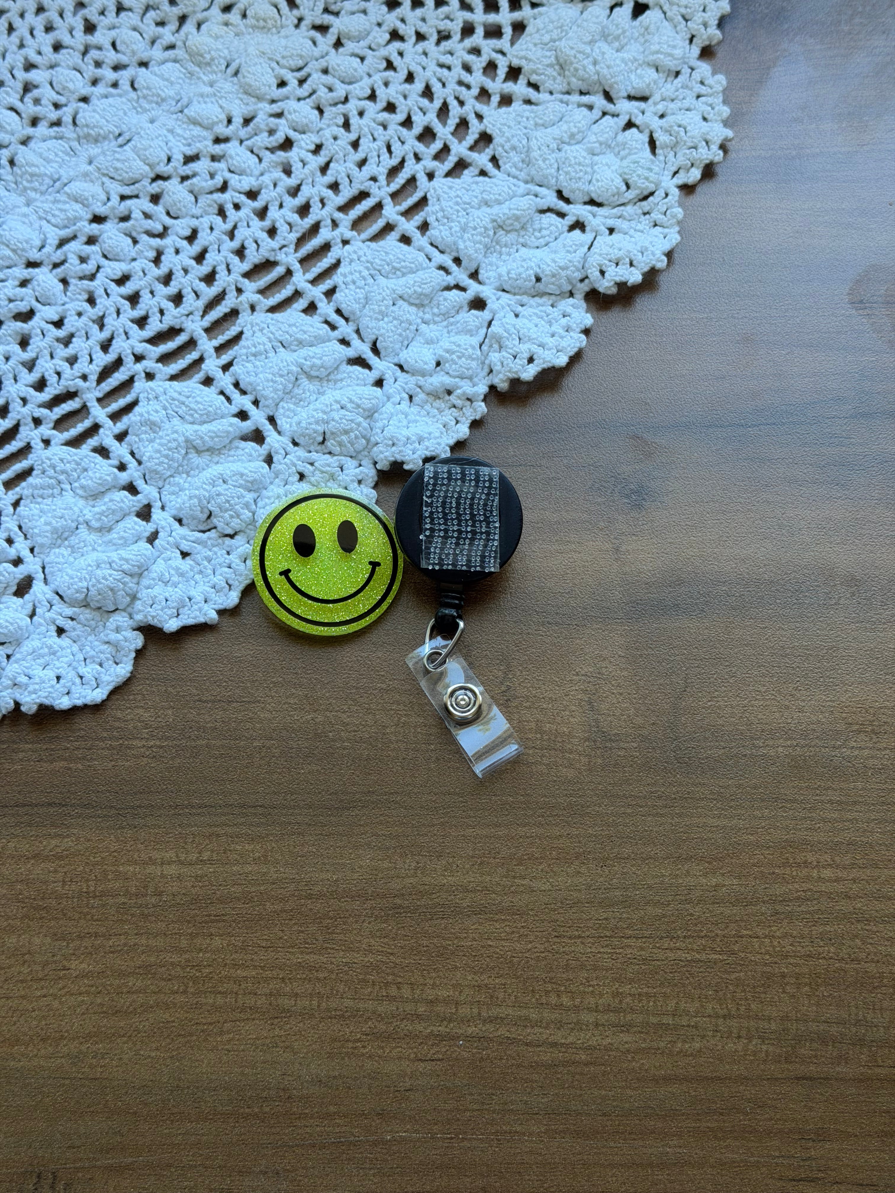 Smiley Face Badge Reel