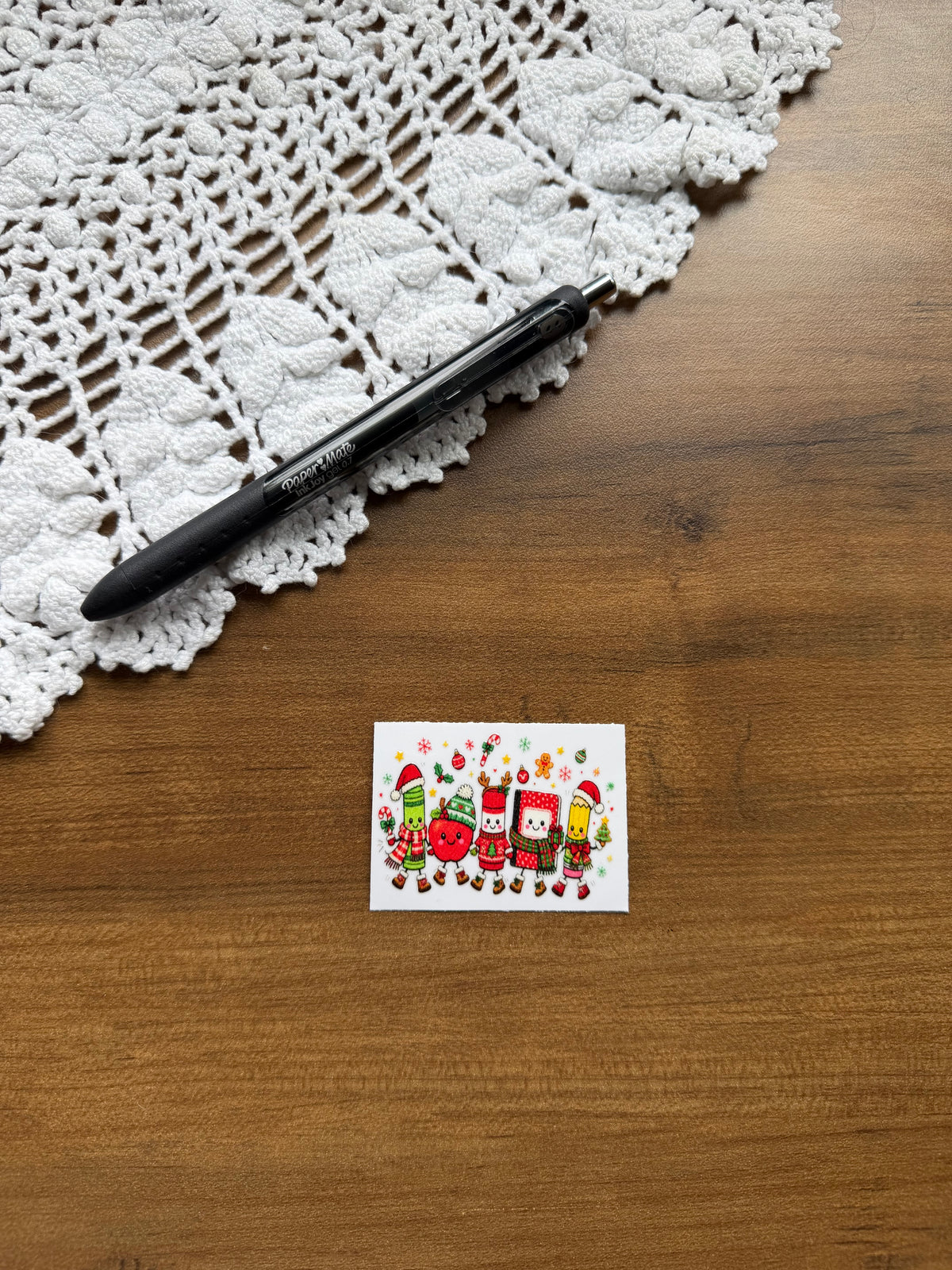 Teacher Christmas Doodle Pen Wrap