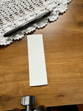 White Checkered Pen Wrap