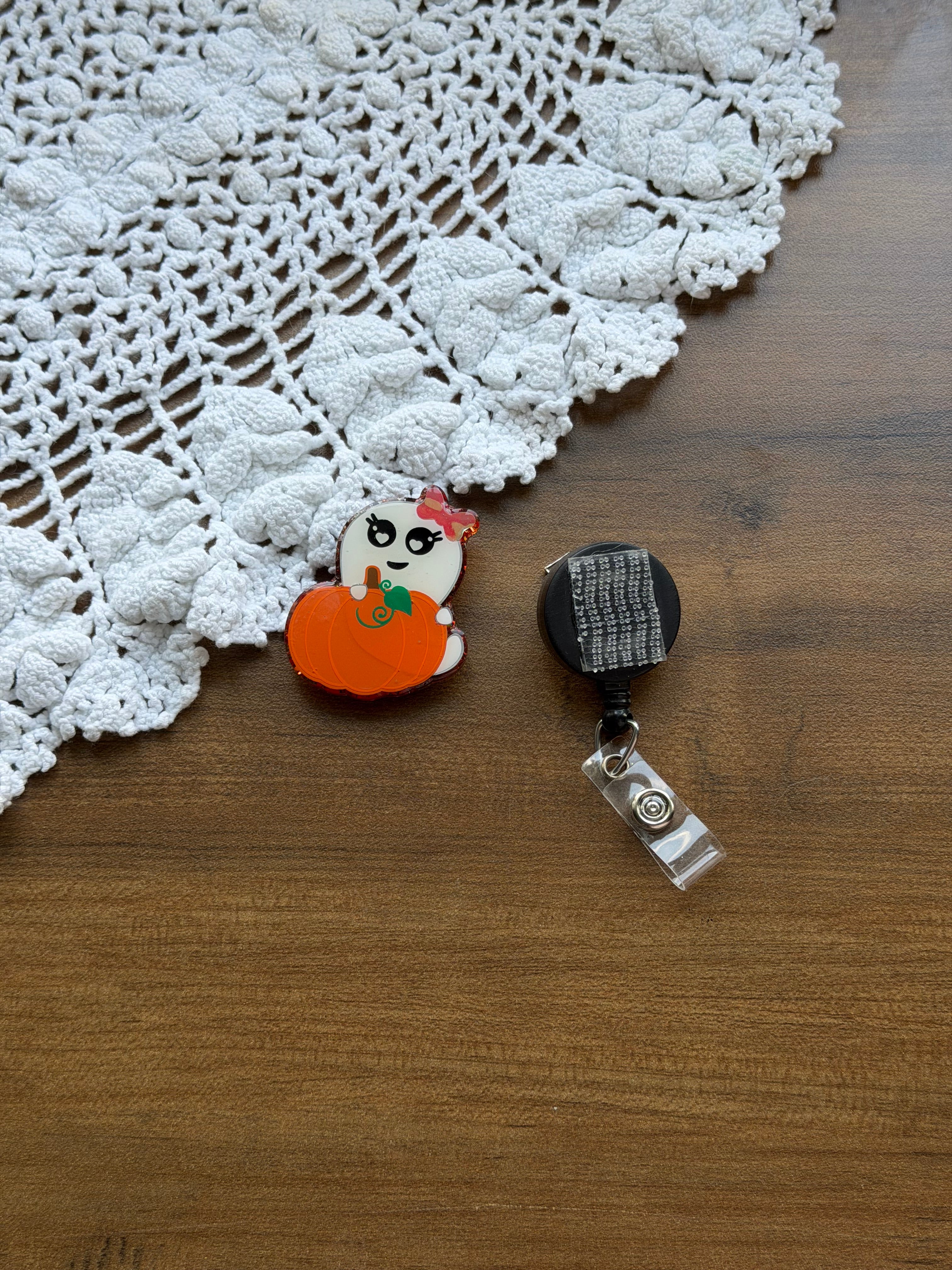 Ghosty Pumpkin Badge Reel