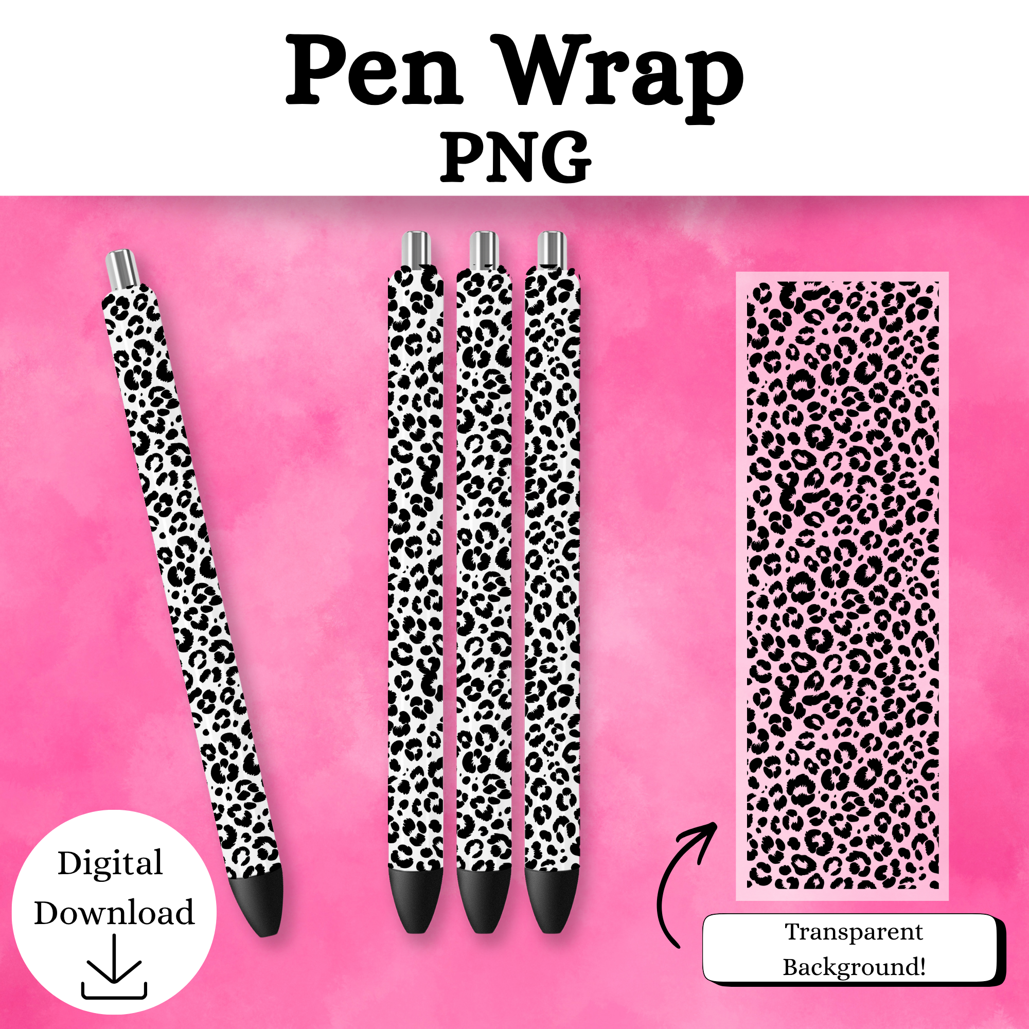 Cheetah Pen Wrap DIGITAL