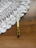 Bright Yellow Paw Ombre Pen