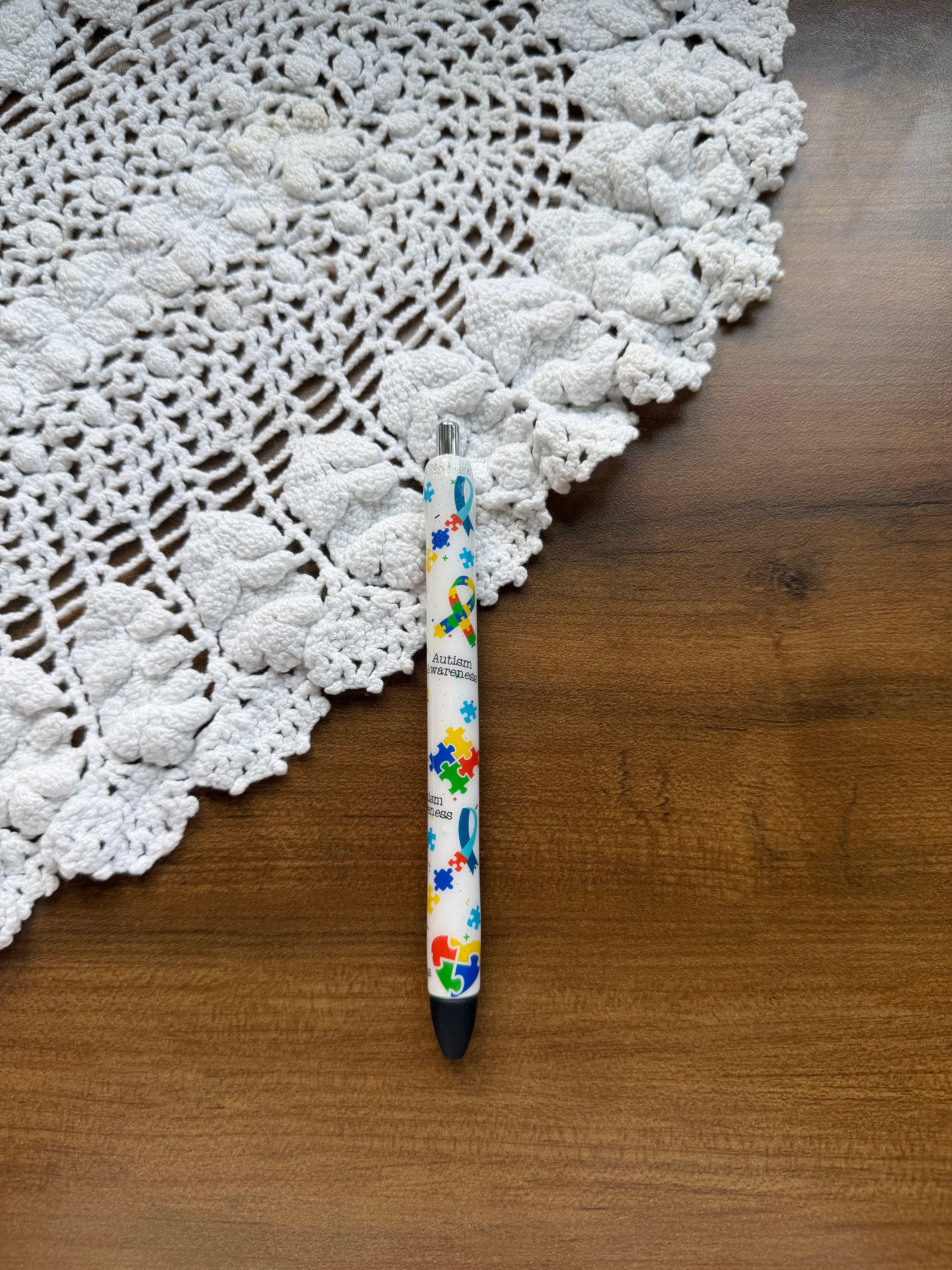 Autism Awareness w/ Ribbon Pen