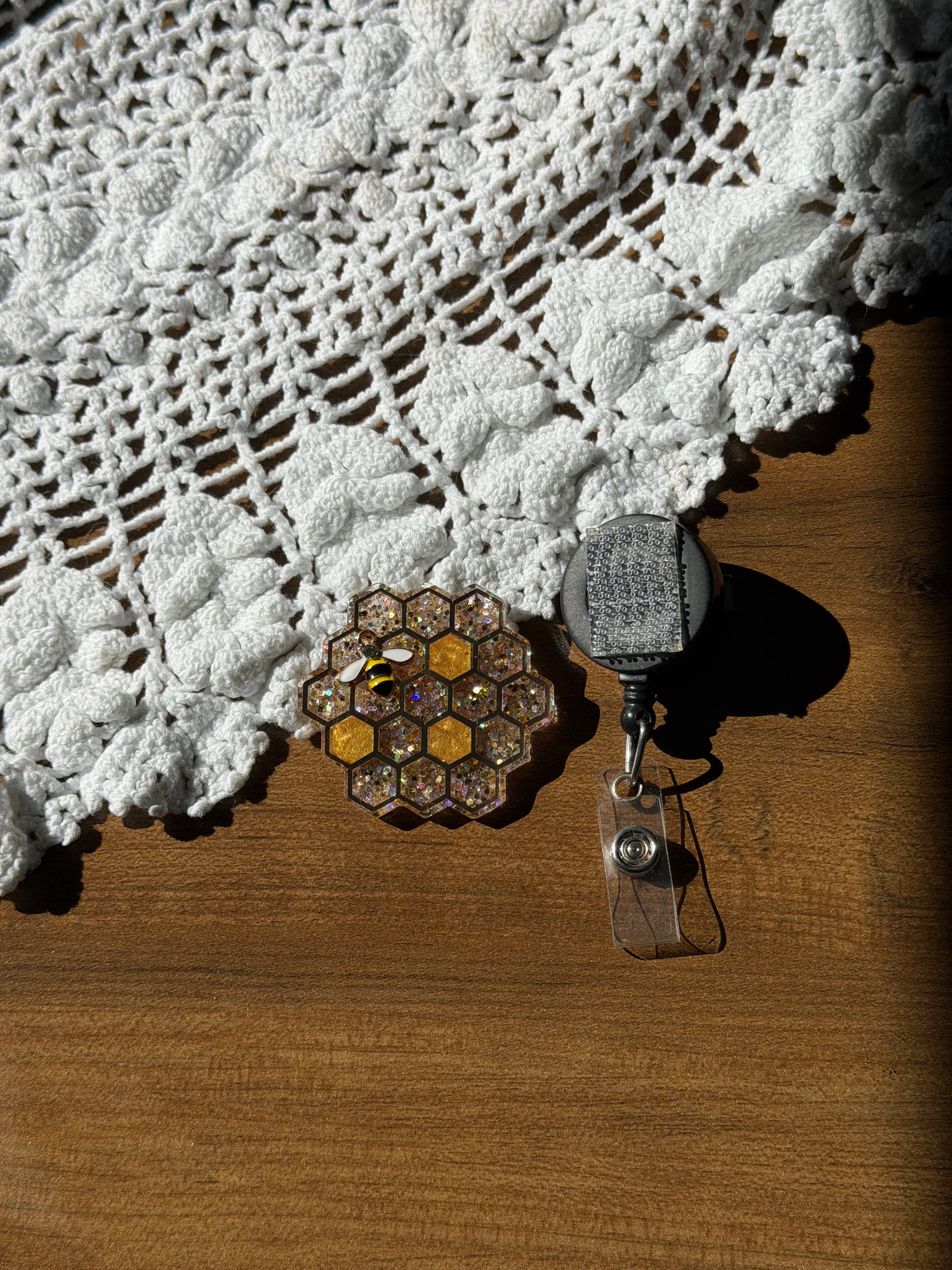 Honeycomb Badge Reel