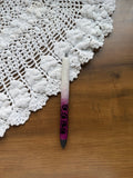 Plum Ombre Paw Print Pen