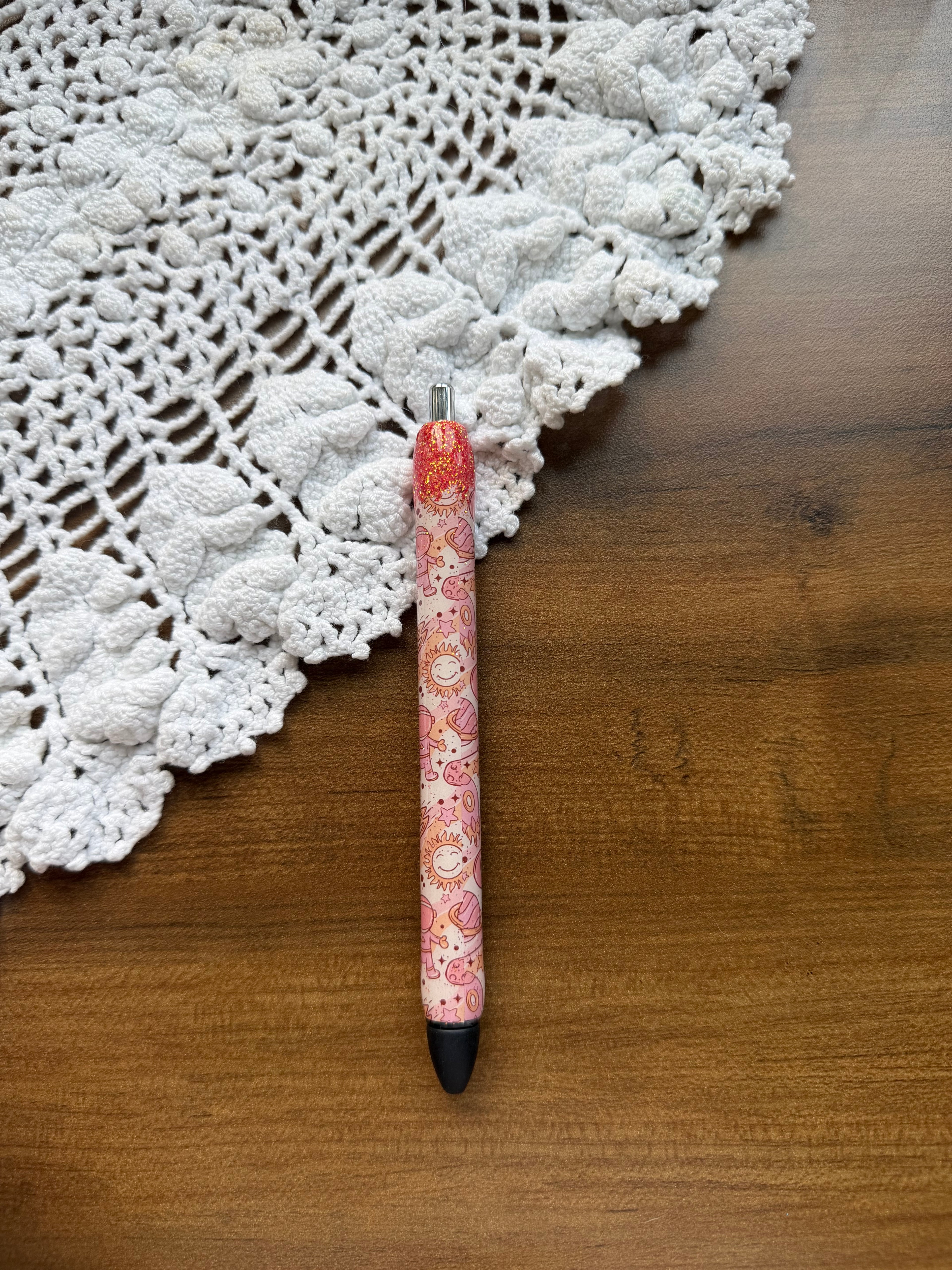 Pink Astronaut & Sun Pen