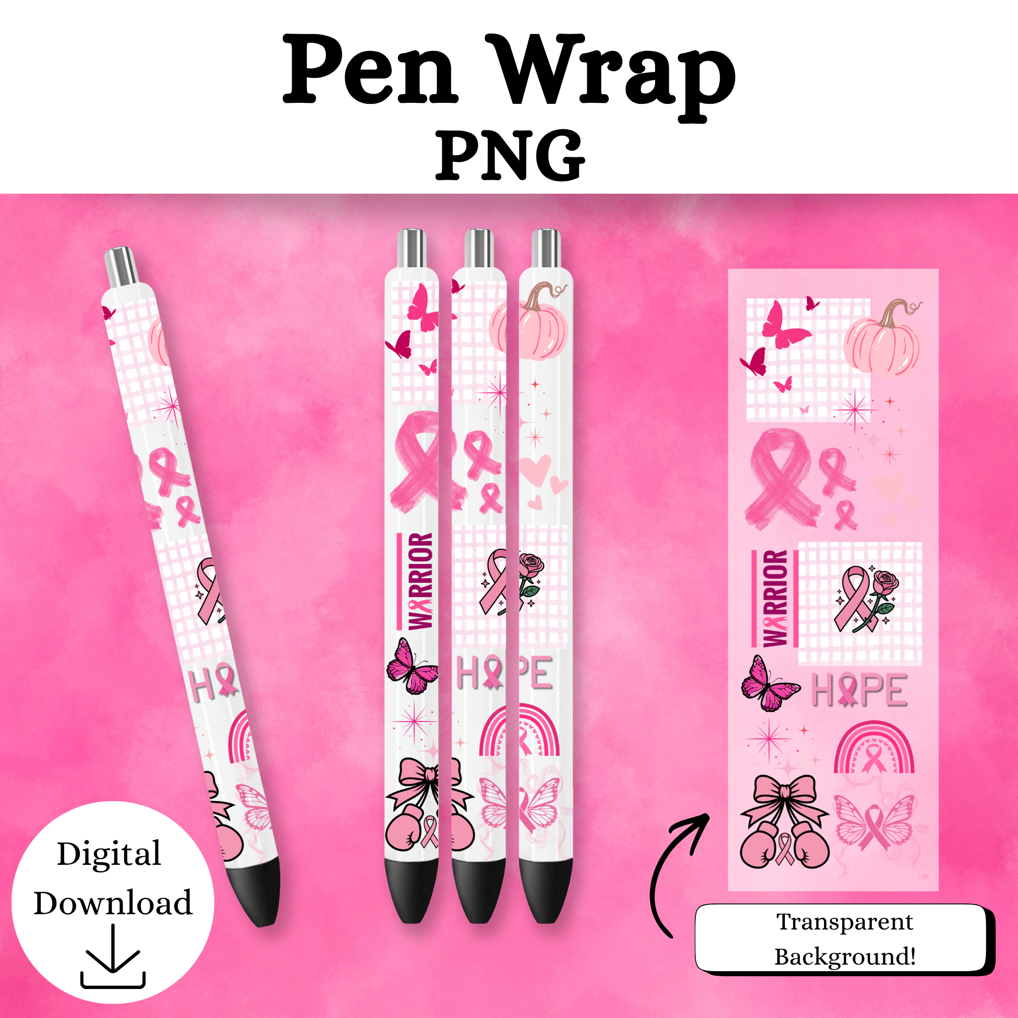 Breast Cancer Pen Wrap DIGITAL