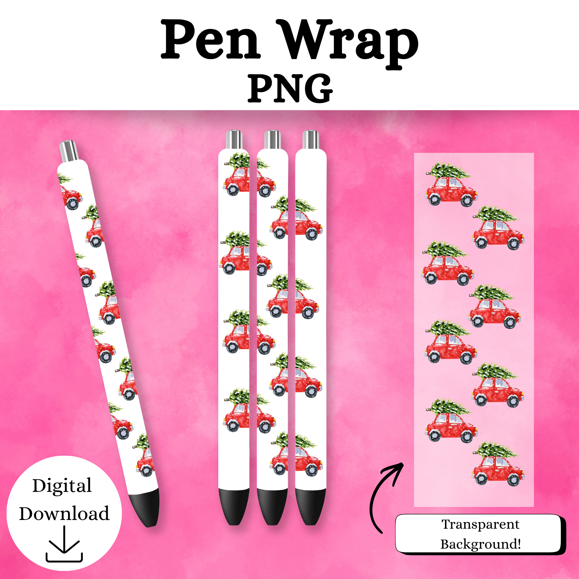Christmas Car Pen Wrap DIGITAL