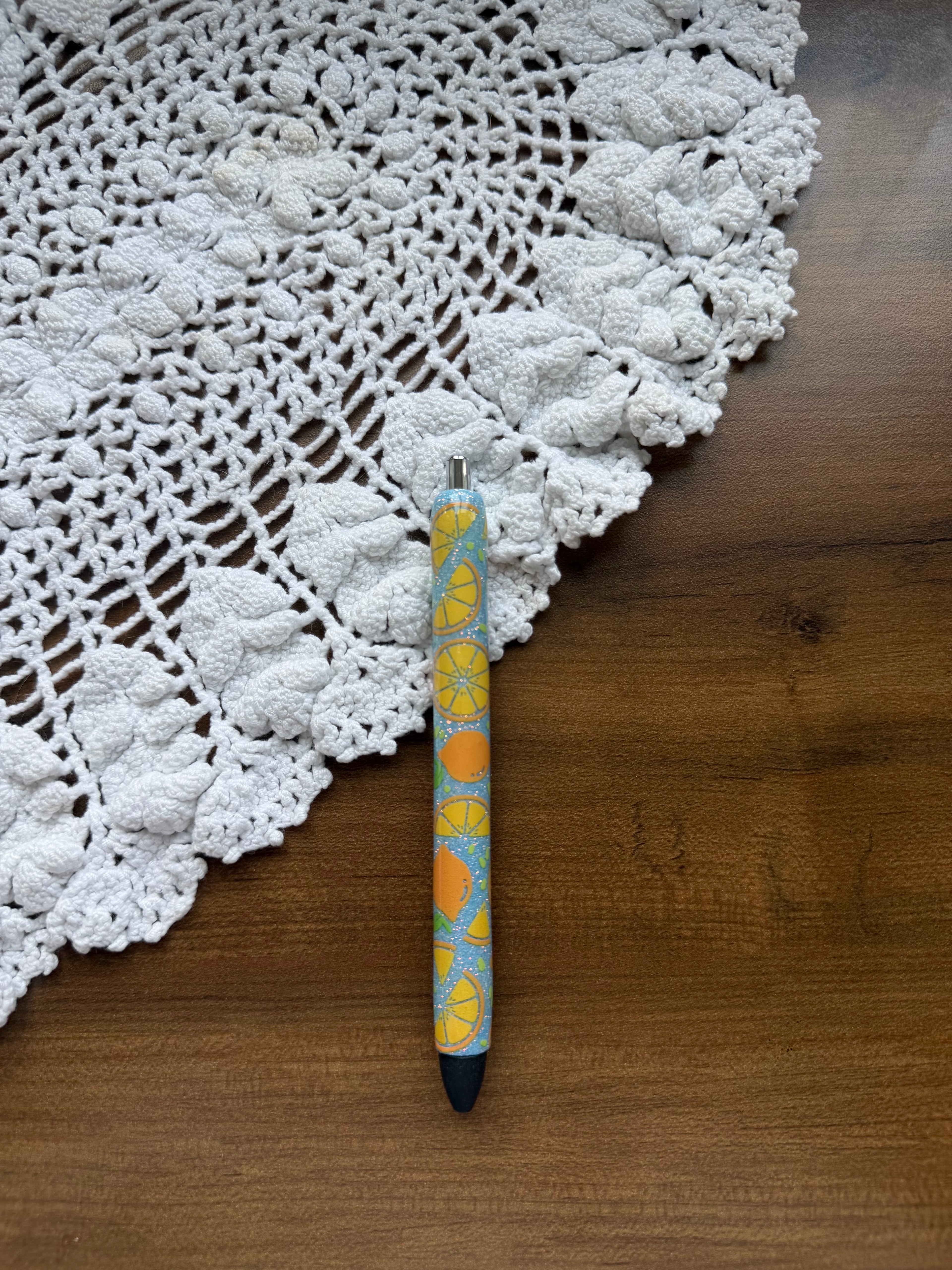 Lemons w/ Blue Glitter Pen