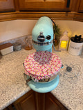 Pink Daisy Plaid Bowl Cover