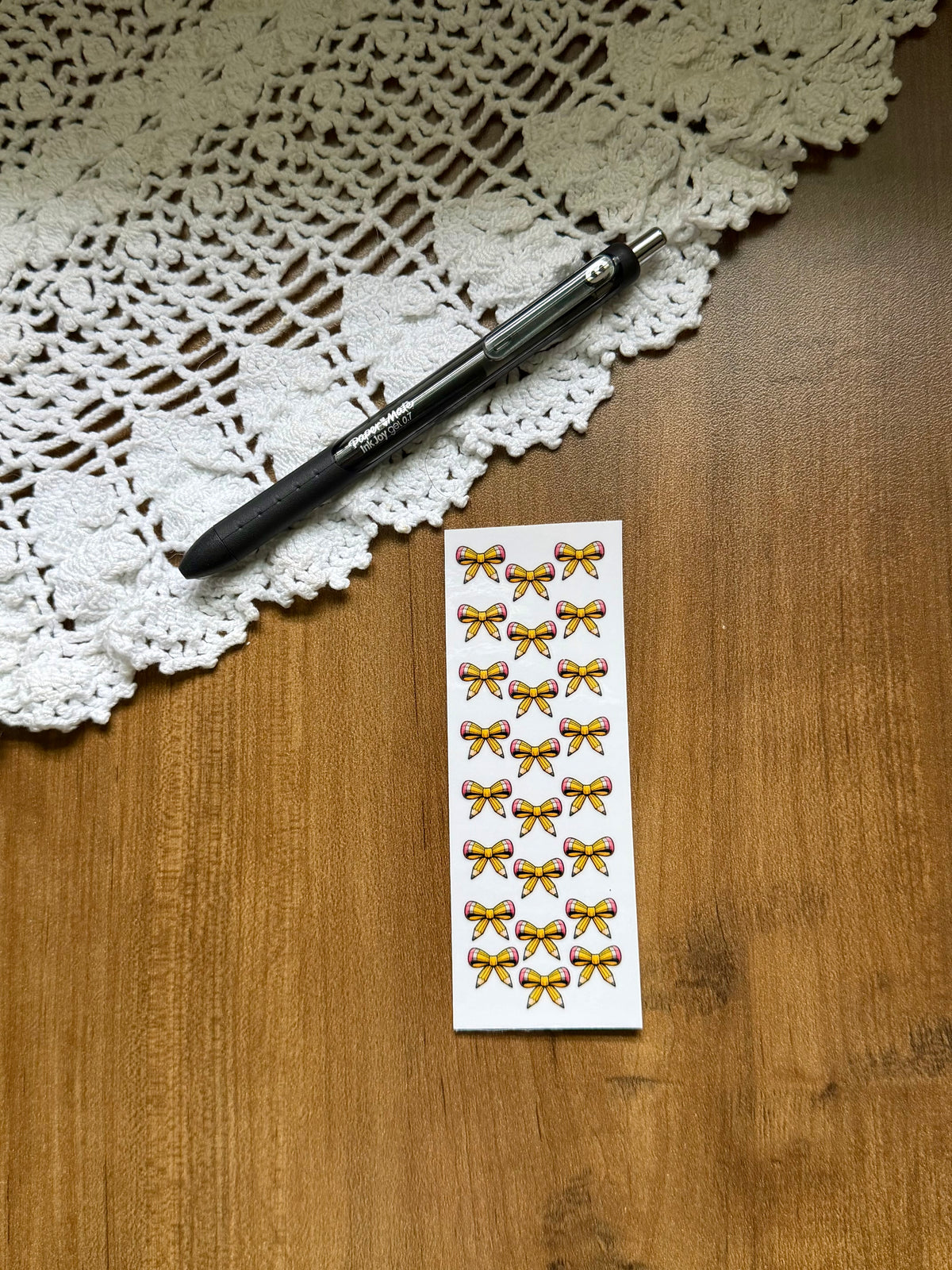 Pencil Bow Pen Wrap