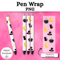 Cauldron & Halloween Pen Wrap DIGITAL