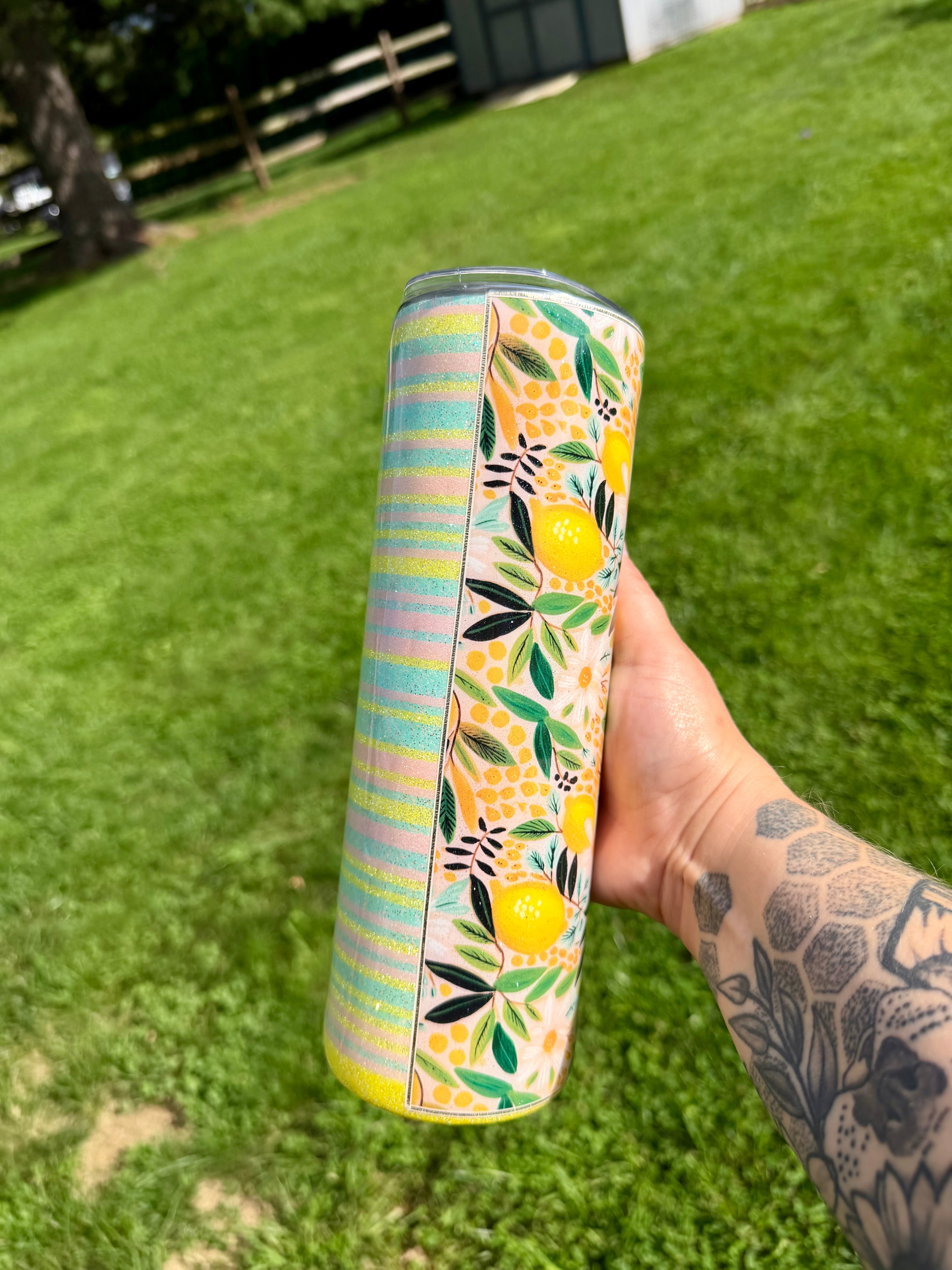 Lemon Serape 30oz Tumbler