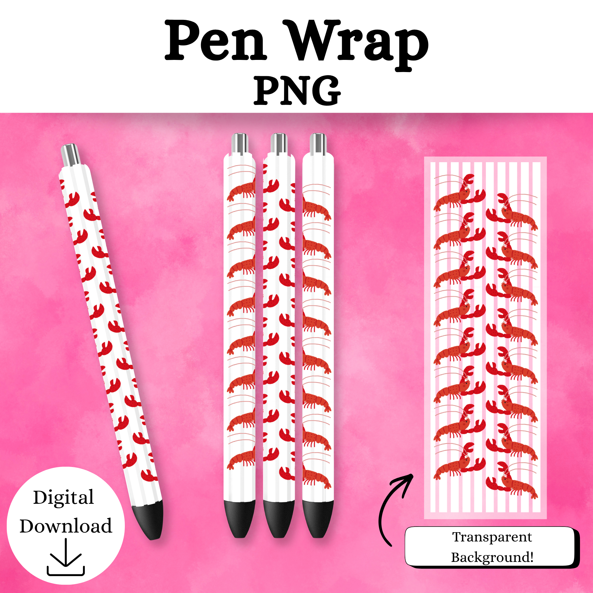 Lobster Pen Wrap DIGITAL