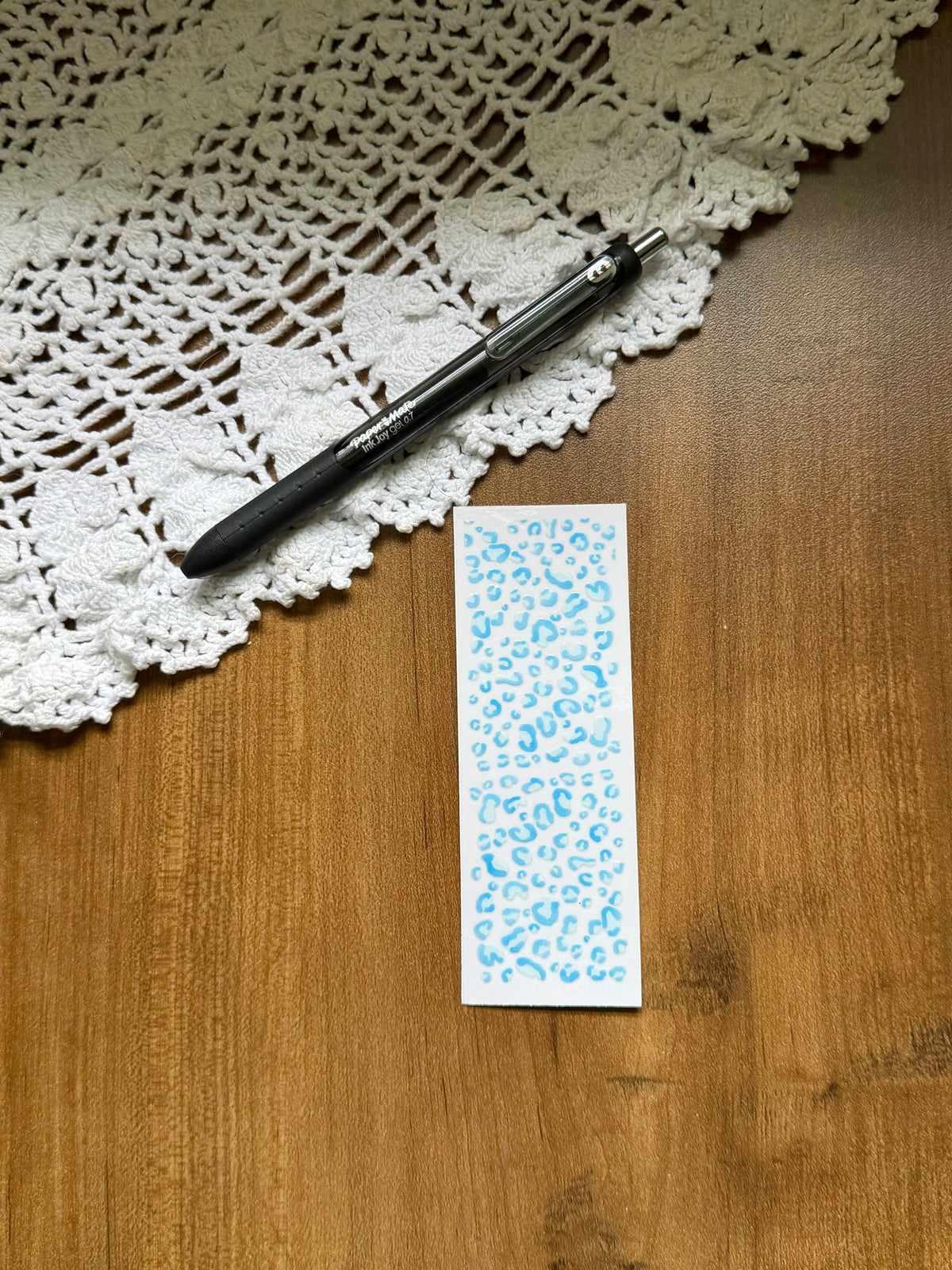 Blue Cheetah Pen Wrap