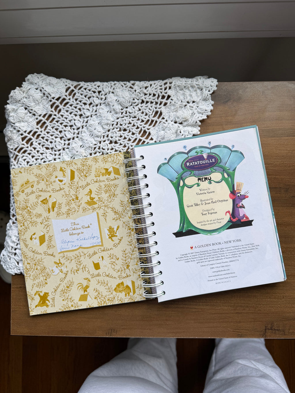 Ratatouille RECIPE Little Golden Book Journal