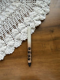 Gold Ombre Paw Print Pen