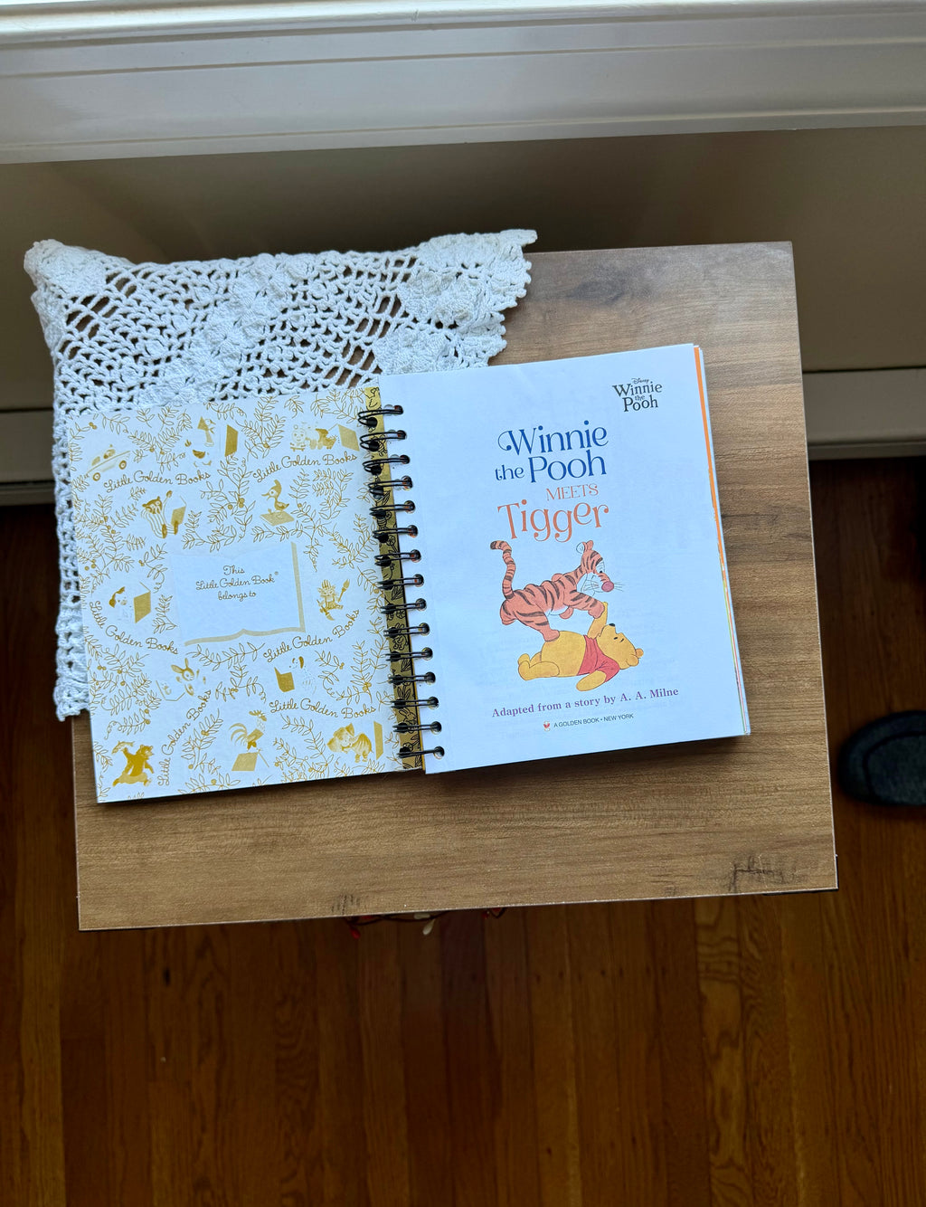 Winnie the Pooh meets Tigger Little Golden Book Journal